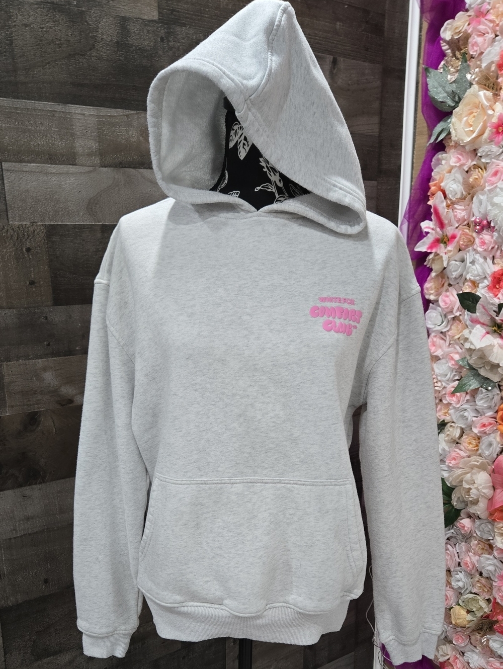 Light Gray White Fox Hoodie